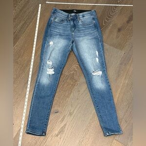 LuLaRoe Distressed Skinny Jeans in Blue